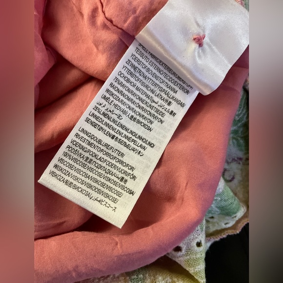 Farm Rio / anthropologie Fresh Lemons Ruffled Midi Dress Small - Picture 15 of 15